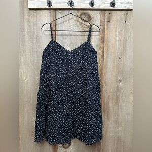 Abercrombie & Fitch Babydoll Mini Dress in Blue Mini Floral Print Size Medium